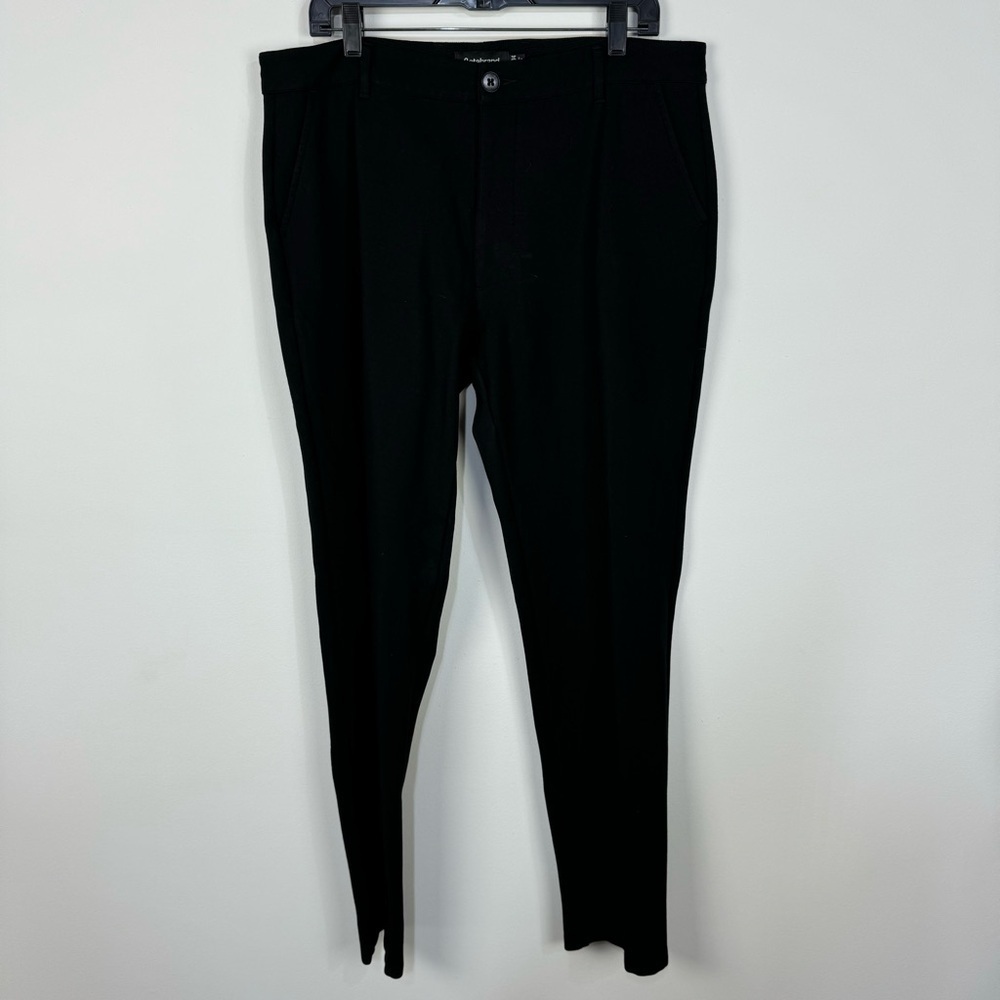 Betabrand Black Straight Leg Relaxed Fit Trousers Dress Pant Office Professional